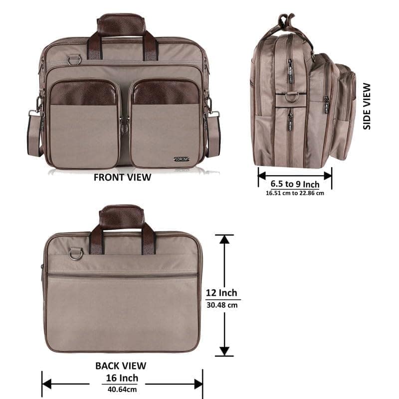 LOREM 28L Messenger Bag For Men - Faux Leather view 3