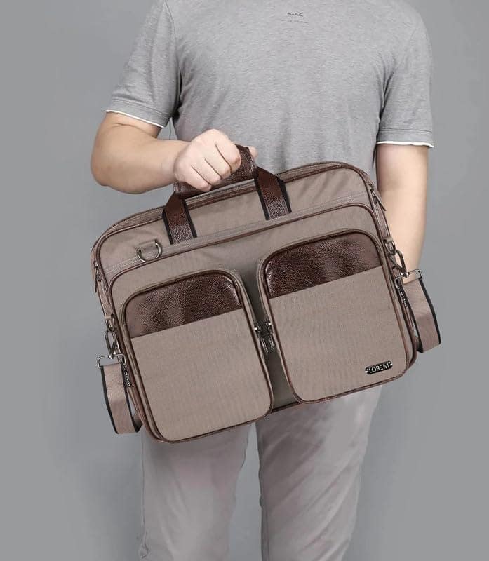 LOREM 28L Messenger Bag For Men - Faux Leather view 7