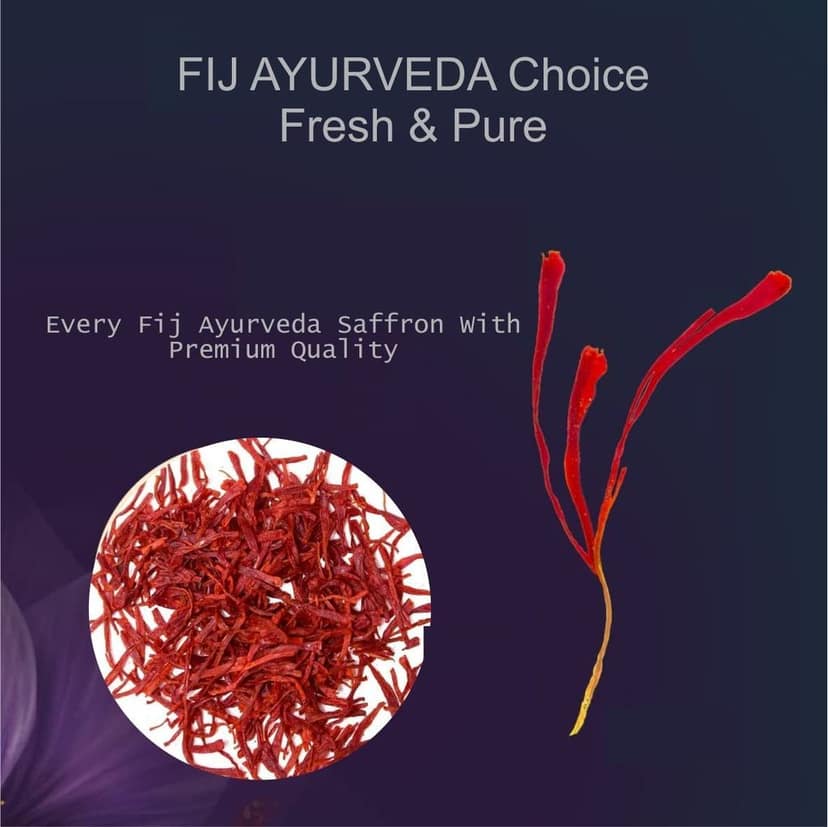 FIJ AYURVEDA Natural & Finest A++ Grade Afghani Kesar Thread Saffron/Keshar/Zafran/Jafran for Biryani & Cooking � 4GM Combo Pack view 4