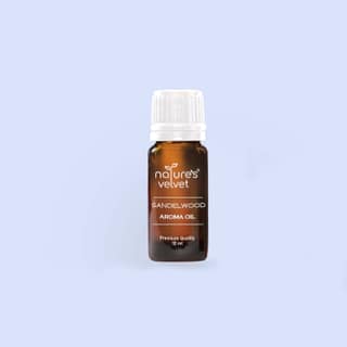 Natures Velvet Sandalwood Aroma Oil, 10 ml, Home Fragrance Essential Oil, Ideal for Aromatherapy, Meditation and Spiritual Ambiance, Suitable for Diffusers, Candle Making, Vaporizers, Air Fresheners and Soap Making