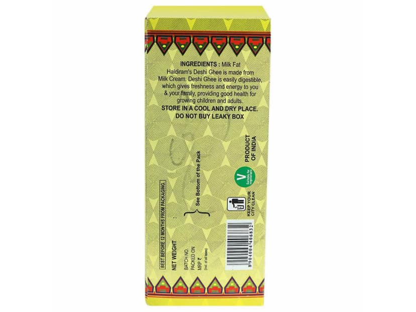 Haldiram Desi Ghee - 500 ml - Carton/Pouch view 2