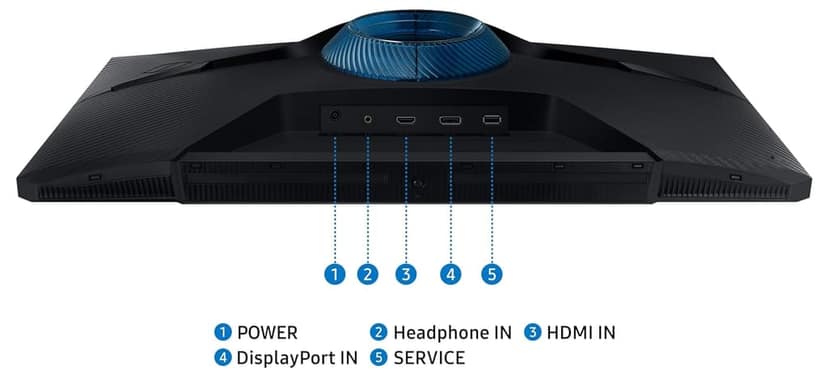 Samsung Odyssey G3 Gaming Monitor 27 Inch (68.5 cm), FHD 1920 X 1080, VA Panel, 180Hz, 1ms(MPRT), Freesync, DP, HDMI, Headphone, Height, Tilt, Pivot Adjust Stand, Bezel-Less (LS27DG302EWXXL, Black) view 3