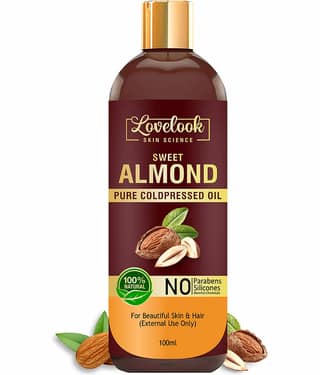 Lovelook Sweet Almond Oil for Hair & Skin 100 mL