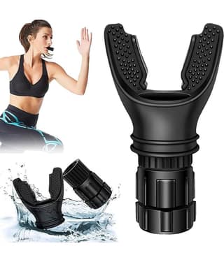 Breathing Exercise Trainer Machine for Lungs, Lung Capacity Enhancer Exerciser Equipment Respiratory Muscle Trainer Device Increased Sports Breathing Ability Fitness Men Women