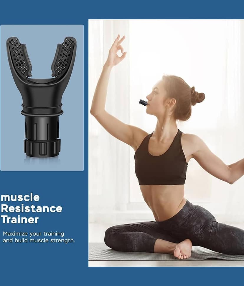 Breathing Exercise Trainer Machine for Lungs, Lung Capacity Enhancer Exerciser Equipment Respiratory Muscle Trainer Device Increased Sports Breathing Ability Fitness Men Women view 2