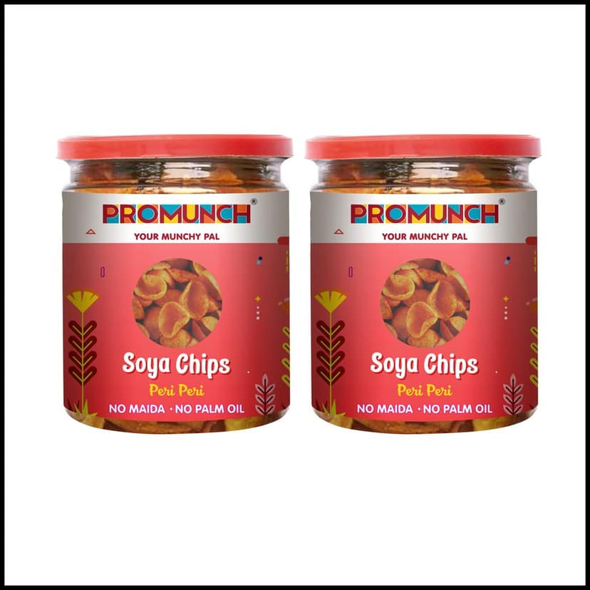 PROMUNCH Soya Chips - Peri Peri (80g Each) view 6