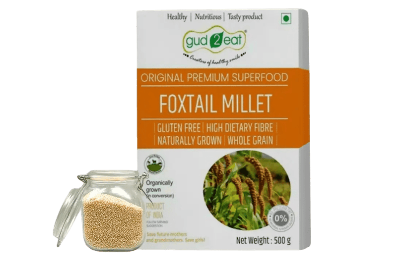 Gud2eat FOXTAIL MILLET - 400G | Gluten free | Contain more diatary fiber | tasty and delicious | 400g
