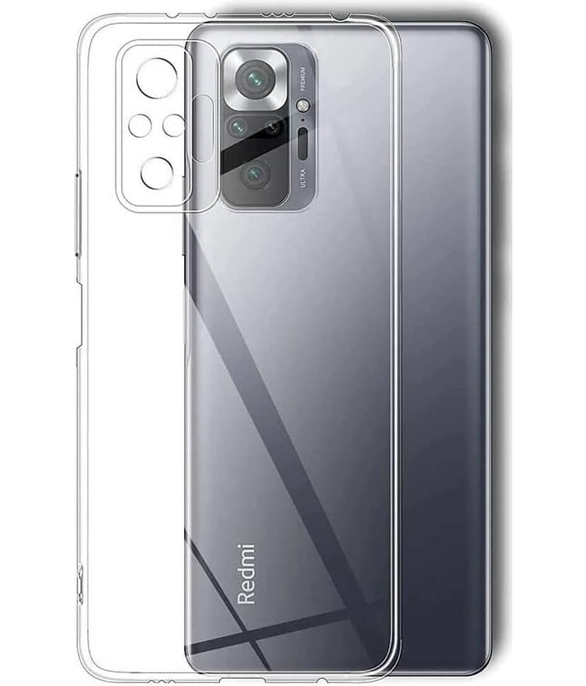 ZAMN - Transparent Silicon Silicon Soft cases Compatible For Xiaomi Redmi Note 10 Pro Max ( Pack of 3 )
