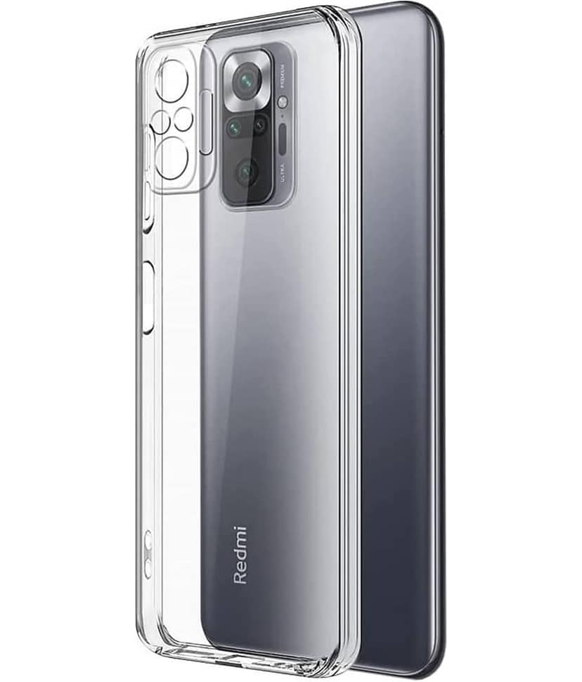 ZAMN - Transparent Silicon Silicon Soft cases Compatible For Xiaomi Redmi Note 10 Pro Max ( Pack of 3 ) view 2