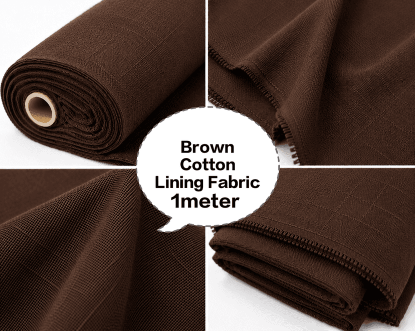 Brown Cotton Lining Fabric (Chhota Panna), Brown Cotton Lining Fibre (Chhota Panna), Brown Lining Cloth (Chhota Panna), Soft Brown Cotton Lining (Chhota Panna), Brown Garment Lining Fabric (Chhota Panna) view 3