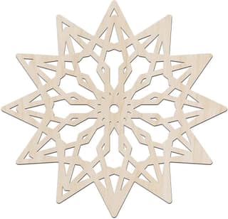 Haoser Mandala Wooden Wall Art, Whirl Look Lattice Abstarct Geometric, Birch Wood Plywood Rustic Wall Art Accent for Hallway Bedroom Living Room Cafes and Offices (Mandala Design-27_30CM)