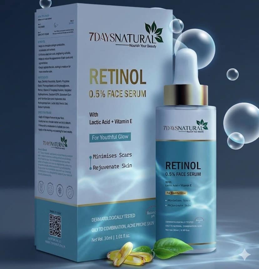 Advanced Retinol Collagen Boosting Face Serum | Professional Skin Rejuvenating Face Serum | Anti-Aging Serum for Wrinkles, Acne Marks & Dark Spots | Skin Renewal & Pore Minimizing Serum for Women & Men Pack of 1