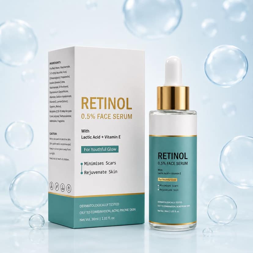 Advanced Retinol Collagen Boosting Face Serum | Professional Skin Rejuvenating Face Serum | Anti-Aging Serum for Wrinkles, Acne Marks & Dark Spots | Skin Renewal & Pore Minimizing Serum for Women & Men Pack of 1 view 5