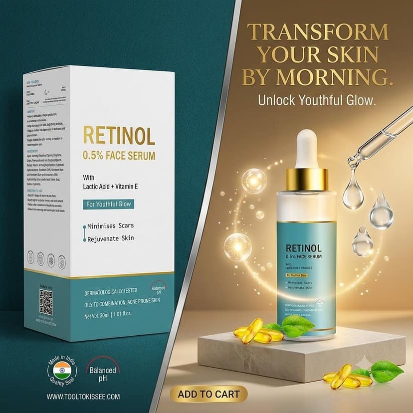 Advanced Retinol Collagen Boosting Face Serum | Professional Skin Rejuvenating Face Serum | Anti-Aging Serum for Wrinkles, Acne Marks & Dark Spots | Skin Renewal & Pore Minimizing Serum for Women & Men Pack of 1 view 6