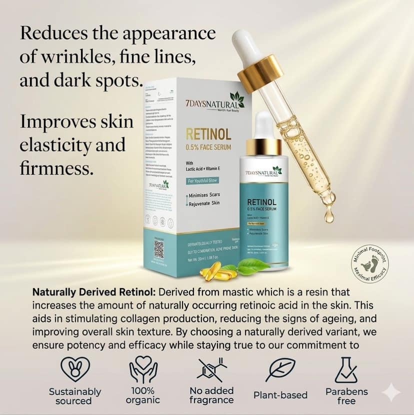 Advanced Retinol Collagen Boosting Face Serum | Professional Skin Rejuvenating Face Serum | Anti-Aging Serum for Wrinkles, Acne Marks & Dark Spots | Skin Renewal & Pore Minimizing Serum for Women & Men Pack of 1 view 9