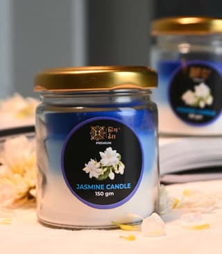 Jasmine Scented Candle – Premium Fragrance in a Glass Jar