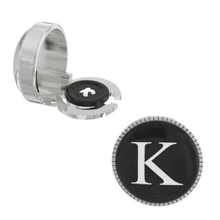 The Smart Buttons - Shirt Button Cover Cufflinks for Men - Personalized Initials - K