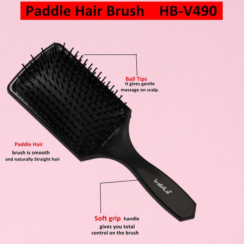 Babila Paddle Hair Brush -HB-V490 view 5