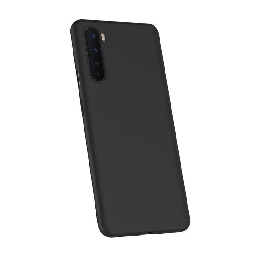 AICEK Case Compatible for OnePlus Nord, Black Silicone Cover for OnePlus Nord Black Case (6.44 inch) view 6