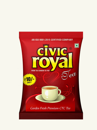 Civic Royal Premium CTC Tea Pouch (100g) | Freshest Affordable Blend | Daily Refreshment