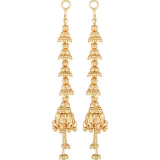Vivastri Twinkling Bejeweled Changeable drop Earring for Women and Girls [VIVA2660ERG] view 2