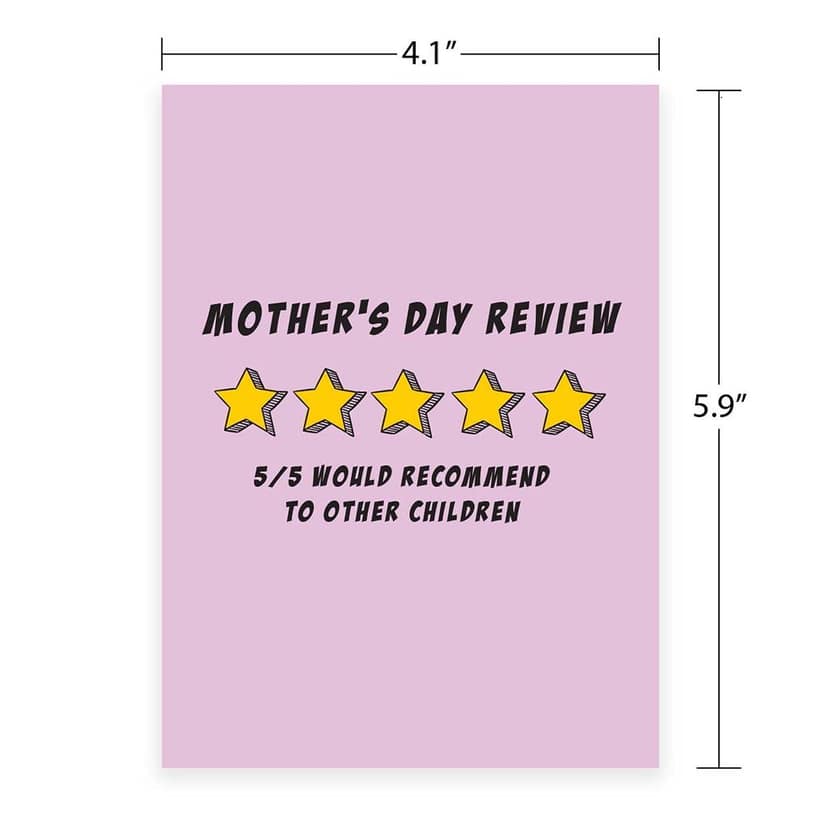 Rack Jack mother's day funny greeting card - mothers day review view 3