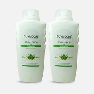 BUYMOOR Aloe Vera Deep Nourishing Skin Brightening Body Lotion Men & Women 650 ML.Pack of 2