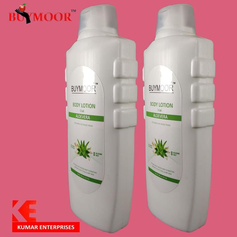 BUYMOOR Aloe Vera Deep Nourishing Skin Brightening Body Lotion Men & Women 650 ML.Pack of 2 view 2