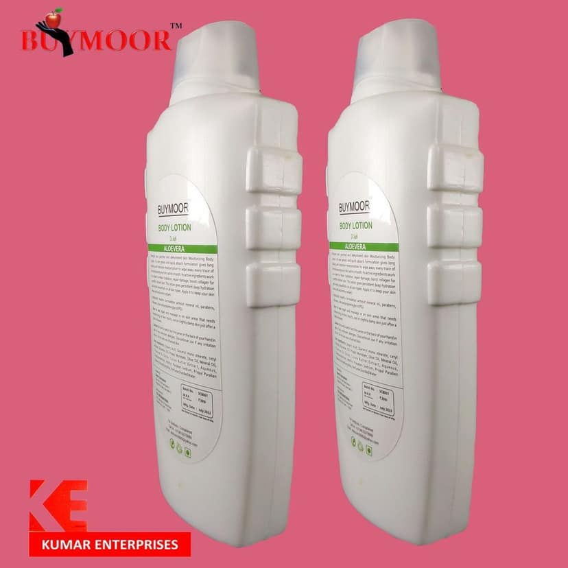 BUYMOOR Aloe Vera Deep Nourishing Skin Brightening Body Lotion Men & Women 650 ML.Pack of 2 view 4