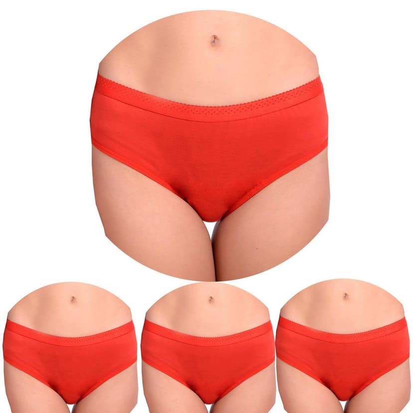 Cotton Full Coverage Hipster Panties Pack 4 view 7
