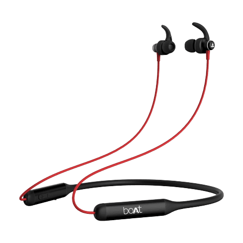 boAt Rockerz 338 | Wireless Earphone with 30 Hours Playback, ASAP™ Charging with Dual Pairing, Bluetooth v5.0 Raging Red