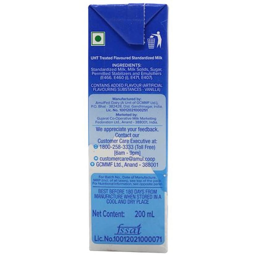 Amul Milkshake - Vanilla, 200 Ml view 2