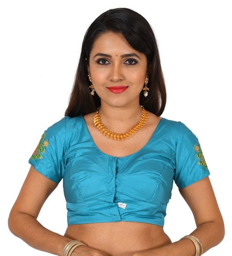 Embroidery Blouse Blue view 2
