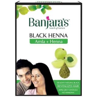 Banjara's Black Henna With Amla Hair Colour, 50 gm