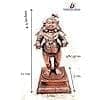 Searchers Paradise Copper Idols of god Bal Krishna with Laddu ,4.3 inches, 480 Grams, Patina Antique Finish, Pack of 1 Piece view 2
