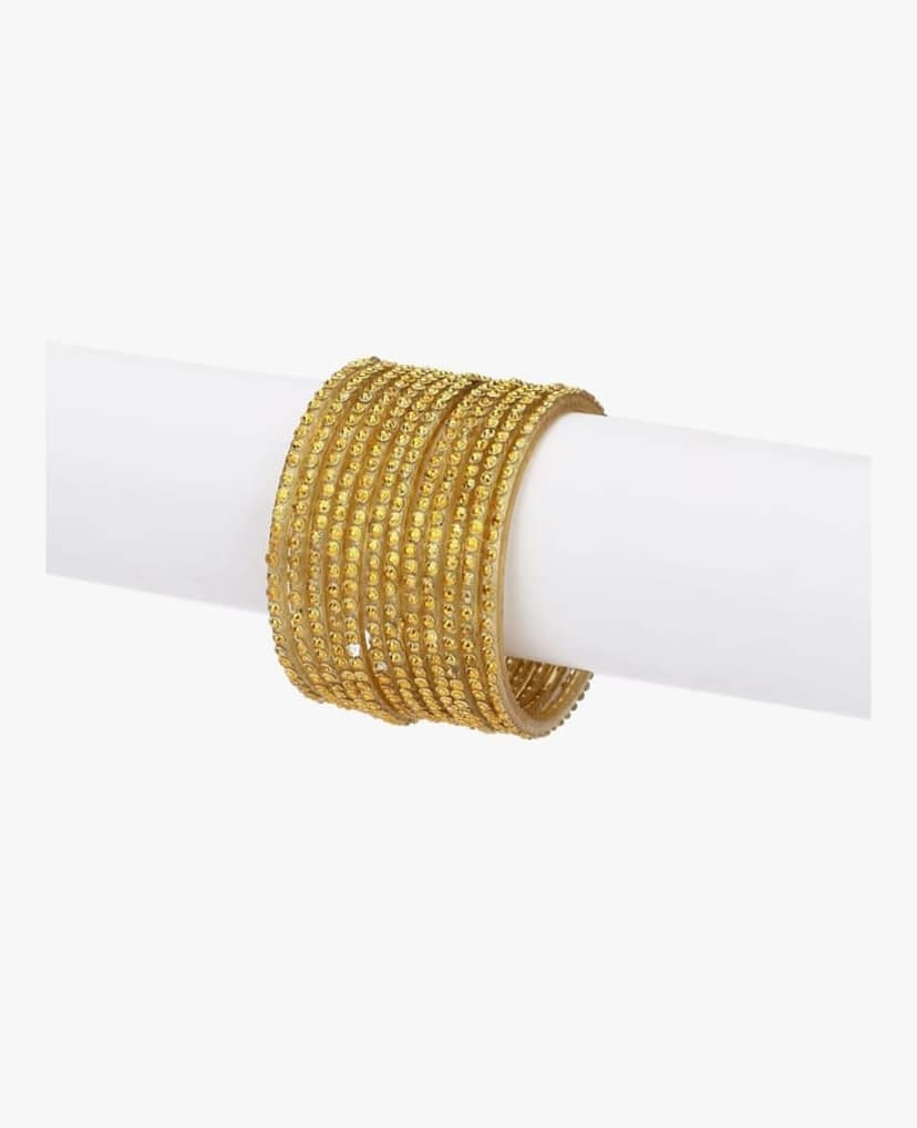 Elegant Gold Bangles - Shimmering Set for Women