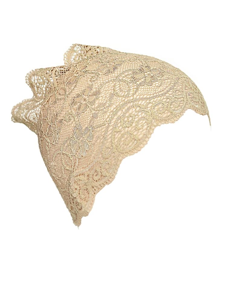 Girls and Womens Hijab Cap Hijab Headband, Under Hijab Scarf Pink and Light Beige Naqab Head Scarf (2 pcs) view 4