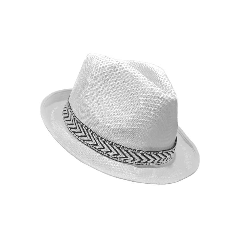 Fedora Hat White view 2