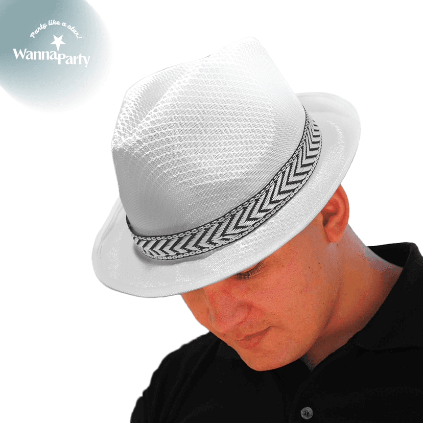 Fedora Hat White view 4