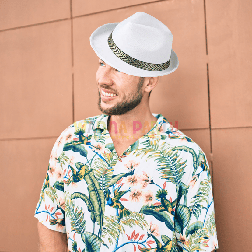 Fedora Hat White view 5