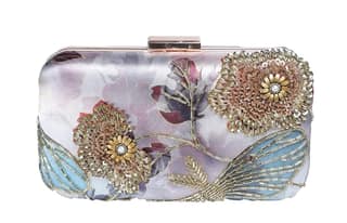 Womens Hand Embroided beaded Clutch Cum Sling bag