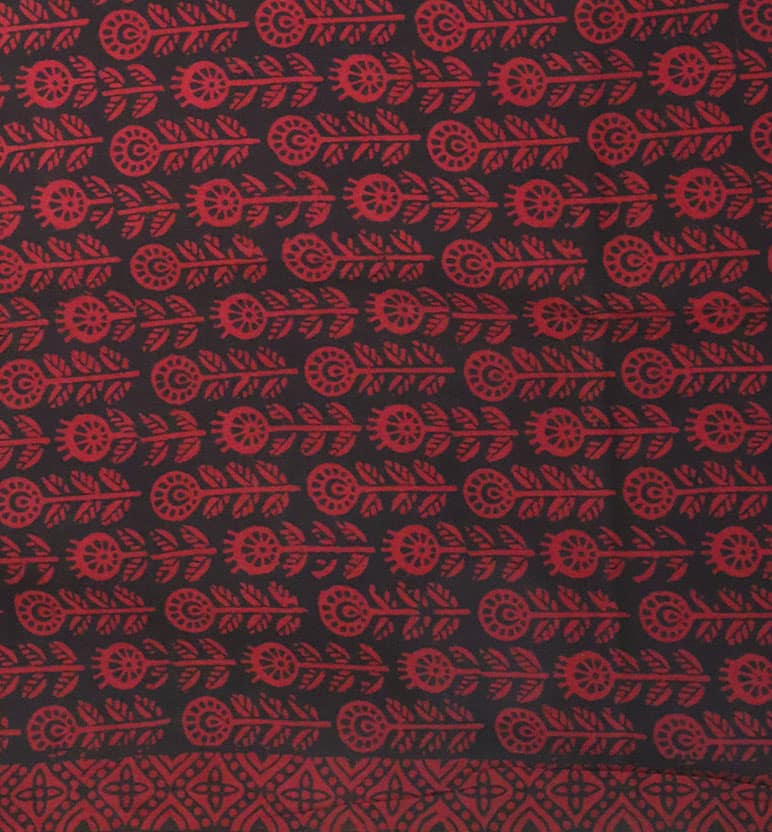 Hand Block Printed Bagh Cotton Suit – 3 Piece Unstitched view 4