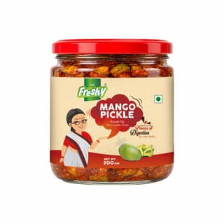 SM Freshy Mango Pickle (Aam ka Achar) 200g | Traditional Indian Mango Pickle with Mustard Oil & Authentic Spices