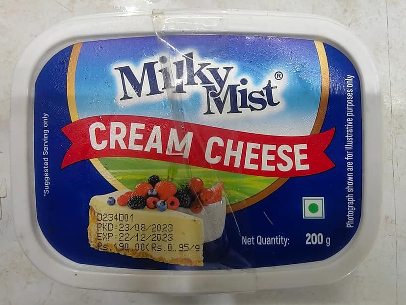 Milky mist cream cheese