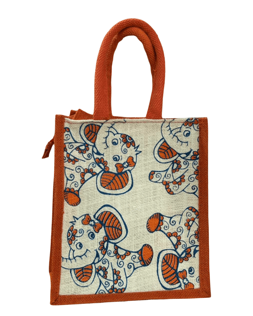 Kids Lunch Bag with Elephant Print (T)