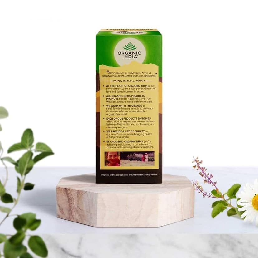 Organic India Tulsi -Pack of 25 Tea Bags (40 grams,Honey Chamomile) view 7