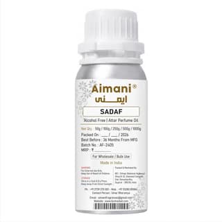 Aimani Sadaf Perfume Attar Oil 25ml | Long Lasting Alcohol-Free Fragrance | Premium Unisex Attar for Men & Women