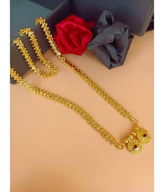 JIPPA Golden Mangalsutra ( Pack of 1 )
