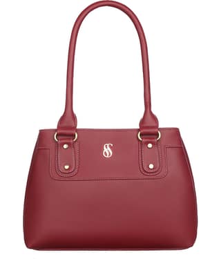 Fostelo Maroon Faux Leather Shoulder Bag