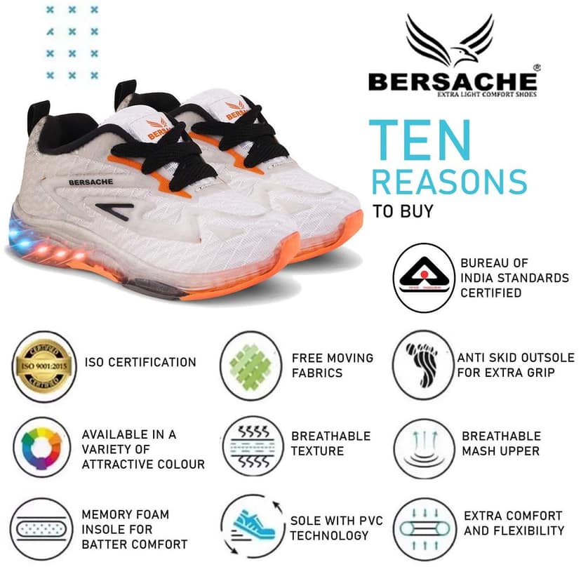 Bersache Sneaker, Loafers ,Casual With Extra Comfort Sneakers For Kids view 5